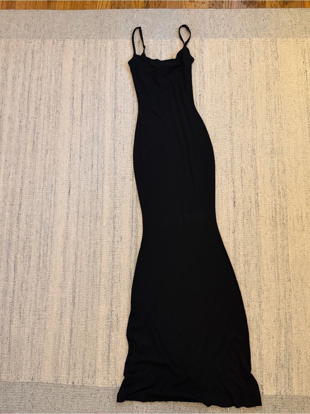 Skims Black Jersey Maxi Dress